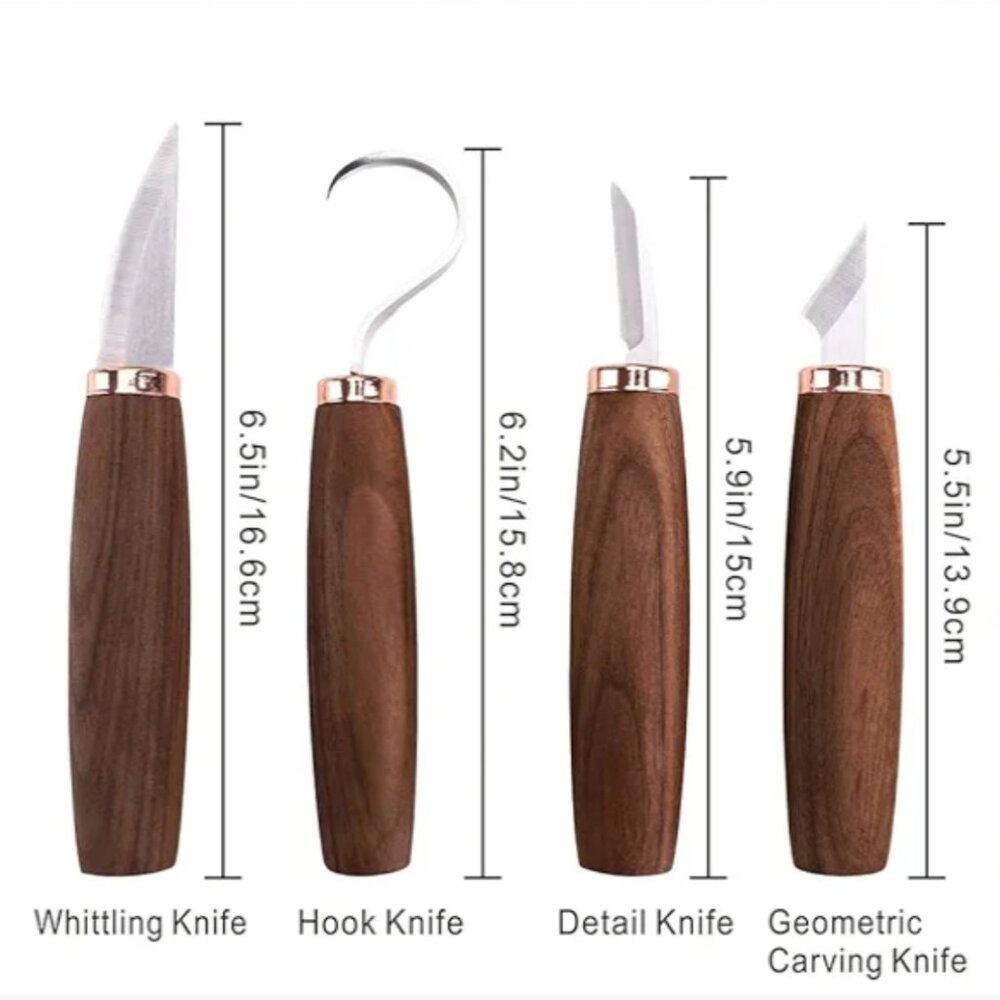 Wood Carving Tool Set With Roll Case